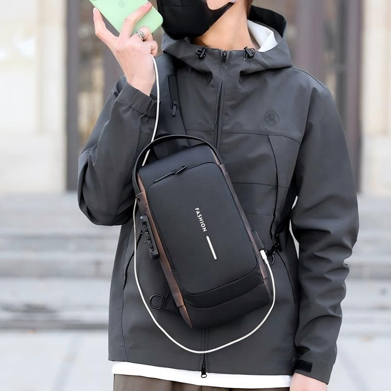 Mochila Hombre Antirrobo Nylon Impermeab